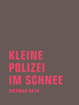 cover image of Kleine Polizei im Schnee